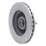 Dynamic Friction 1998-2002 Mazda B2500 Front Right Drilled Silver Brake Rotor by Dynamic Friction Company 621-54165R