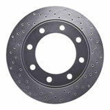Dynamic Friction 1999-2005 Ford Excursion Front Right Drilled Silver Brake Rotor by Dynamic Friction Company 621-54174R