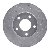 Dynamic Friction 2001-2007 Ford Escape Front Right Drilled Silver Brake Rotor by Dynamic Friction Company 621-54177R