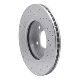 Dynamic Friction 2001-2007 Ford Escape Front Right Drilled Silver Brake Rotor by Dynamic Friction Company 621-54177R