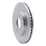 Dynamic Friction 2002-2006 Ford Expedition Front Left Drilled Silver Brake Rotor by Dynamic Friction Company 621-54183L