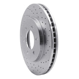 Dynamic Friction 2002-2006 Ford Expedition Front Right Drilled Silver Brake Rotor by Dynamic Friction Company 621-54183R