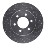 Dynamic Friction 2002-2006 Ford Expedition Front Right Drilled Silver Brake Rotor by Dynamic Friction Company 621-54183R