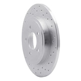 Dynamic Friction 2005-2008 Ford Escape Rear Right Drilled Silver Brake Rotor by Dynamic Friction Company 621-54194R
