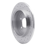 Dynamic Friction 2005-2008 Ford Escape Rear Right Drilled Silver Brake Rotor by Dynamic Friction Company 621-54194R