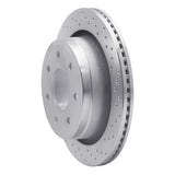 Dynamic Friction 2012-2014 Ford F-150 2WD Rear Right Drilled Silver Brake Rotor by Dynamic Friction Company 621-54218R