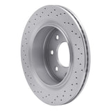 Dynamic Friction 2012-2014 Ford F-150 2WD Rear Right Drilled Silver Brake Rotor by Dynamic Friction Company 621-54218R