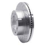 Dynamic Friction 2012-2021 Ford F-250 4WD (Super Duty) Front Left Drilled Silver Brake Rotor by Dynamic Friction Company 621-54223L