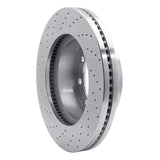 Dynamic Friction 2012-2021 Ford F-250 4WD (Super Duty) Front Right Drilled Silver Brake Rotor by Dynamic Friction Company 621-54223R