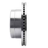 Dynamic Friction 2011-2021 Ford F-250 2WD (Super Duty) Rear Right Drilled Silver Brake Rotor by Dynamic Friction Company 621-54227R