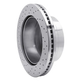 Dynamic Friction 2011-2021 Ford F-250 2WD (Super Duty) Rear Right Drilled Silver Brake Rotor by Dynamic Friction Company 621-54227R