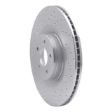 Dynamic Friction 2016-2018 Ford Focus Front Left Drilled Silver Brake Rotor by Dynamic Friction Company 621-54261L