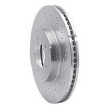 Dynamic Friction 2003-2005 Lincoln Aviator Front Right Drilled Silver Brake Rotor by Dynamic Friction Company 621-55007R