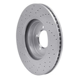 Dynamic Friction 2003-2005 Lincoln Aviator Front Right Drilled Silver Brake Rotor by Dynamic Friction Company 621-55007R