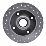 Dynamic Friction 1987-1994 Mazda 323 Rear Left Drilled Silver Brake Rotor by Dynamic Friction Company 621-56001L