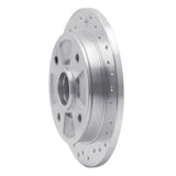 Dynamic Friction 1987-1994 Mazda 323 Rear Right Drilled Silver Brake Rotor by Dynamic Friction Company 621-56001R
