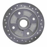Dynamic Friction 1987-1994 Mazda 323 Rear Right Drilled Silver Brake Rotor by Dynamic Friction Company 621-56001R