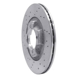 Dynamic Friction 1988-1994 Mazda 323 Front Left Drilled Silver Brake Rotor by Dynamic Friction Company 621-56002L