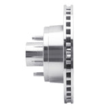 Dynamic Friction 1979-1991 Mercury Colony Park Front Right Drilled Silver Brake Rotor by Dynamic Friction Company 621-56008R