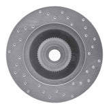 Dynamic Friction 1990-1991 Mercury Colony Park Front Left Drilled Silver Brake Rotor by Dynamic Friction Company 621-56011L