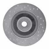 Dynamic Friction 1990-1991 Mercury Colony Park Front Right Drilled Silver Brake Rotor by Dynamic Friction Company 621-56011R