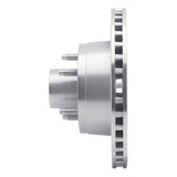 Dynamic Friction 1990-1991 Mercury Colony Park Front Right Drilled Silver Brake Rotor by Dynamic Friction Company 621-56011R