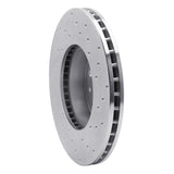 Dynamic Friction 1998-2002 Ford Crown Victoria Front Left Drilled Silver Brake Rotor by Dynamic Friction Company 621-56016L
