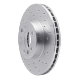 Dynamic Friction 1998-2002 Ford Crown Victoria Front Right Drilled Silver Brake Rotor by Dynamic Friction Company 621-56016R