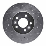 Dynamic Friction 1998-2002 Ford Crown Victoria Front Right Drilled Silver Brake Rotor by Dynamic Friction Company 621-56016R