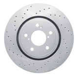 Dynamic Friction 2017-2020 Acura MDX Front Left Drilled Silver Brake Rotor by Dynamic Friction Company 621-58031L