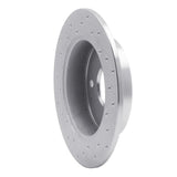 Dynamic Friction 1998-2002 Honda Accord Coupe Rear Left Drilled Silver Brake Rotor by Dynamic Friction Company 621-59025L