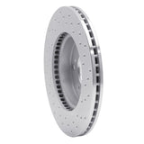 Dynamic Friction 2012-2015 Honda Civic Coupe Front Left Drilled Silver Brake Rotor by Dynamic Friction Company 621-59036L