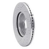 Dynamic Friction 2013-2021 Honda Accord Coupe Front Right Drilled Silver Brake Rotor by Dynamic Friction Company 621-59037R
