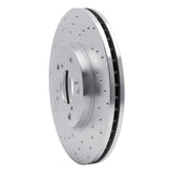 Dynamic Friction 1999-2014 Honda Accord Coupe Front Left Drilled Silver Brake Rotor by Dynamic Friction Company 621-59043L
