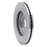 Dynamic Friction 1999-2014 Honda Accord Coupe Front Left Drilled Silver Brake Rotor by Dynamic Friction Company 621-59043L