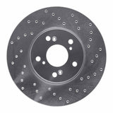 Dynamic Friction 1999-2014 Honda Accord Coupe Front Right Drilled Silver Brake Rotor by Dynamic Friction Company 621-59043R