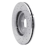Dynamic Friction 1999-2014 Honda Accord Coupe Front Right Drilled Silver Brake Rotor by Dynamic Friction Company 621-59043R