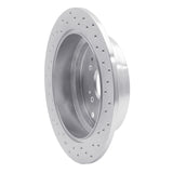Dynamic Friction 2002-2004 Honda Odyssey Rear Left Drilled Silver Brake Rotor by Dynamic Friction Company 621-59047L