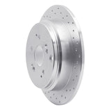 Dynamic Friction 2002-2004 Honda Odyssey Rear Right Drilled Silver Brake Rotor by Dynamic Friction Company 621-59047R