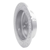 Dynamic Friction 2002-2004 Honda Odyssey Rear Right Drilled Silver Brake Rotor by Dynamic Friction Company 621-59047R