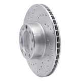 Dynamic Friction 1979-1985 Mercedes-Benz 300SD Front Left Drilled Silver Brake Rotor by Dynamic Friction Company 621-63008L