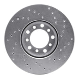 Dynamic Friction 1979-1985 Mercedes-Benz 300SD Front Left Drilled Silver Brake Rotor by Dynamic Friction Company 621-63008L