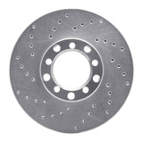 Dynamic Friction 1979-1985 Mercedes-Benz 300SD Front Left Drilled Silver Brake Rotor by Dynamic Friction Company 621-63008L
