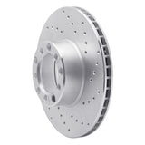 Dynamic Friction 1979-1985 Mercedes-Benz 300SD Front Right Drilled Silver Brake Rotor by Dynamic Friction Company 621-63008R