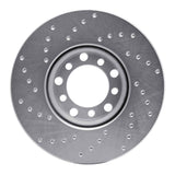 Dynamic Friction 1979-1985 Mercedes-Benz 300SD Front Right Drilled Silver Brake Rotor by Dynamic Friction Company 621-63008R