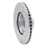 Dynamic Friction 1979-1985 Mercedes-Benz 300SD Front Right Drilled Silver Brake Rotor by Dynamic Friction Company 621-63008R