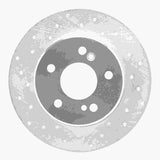 Dynamic Friction 1987-2015 Mercedes-Benz 300CE Rear Left Drilled Silver Brake Rotor by Dynamic Friction Company 621-63013L