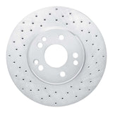 Dynamic Friction 1990-1998 Mercedes-Benz 300SL Front Left Drilled Silver Brake Rotor by Dynamic Friction Company 621-63019L