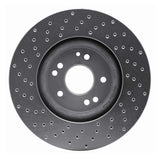 Dynamic Friction 1994-2002 Mercedes-Benz E500 Left Front Drilled Silver Brake Rotor by Dynamic Friction Company 621-63029D