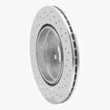 Dynamic Friction 1993-2002 Mercedes-Benz 600SL Rear Drilled Silver Brake Rotor by Dynamic Friction Company 621-63030